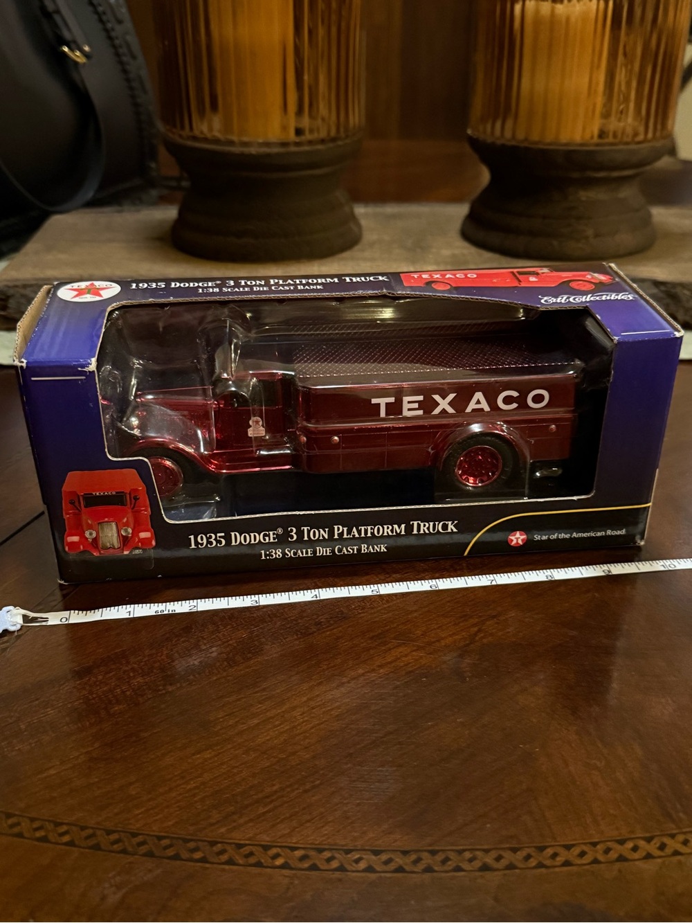 Texaco Red 1935 Dodge 3-Ton Platform Truck Die-Cast Toy